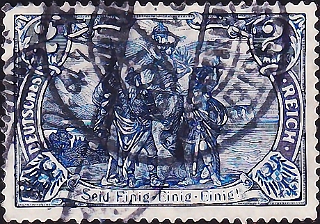 Германия , рейх . 1916 год . Север и юг, римская надпись / Каталог 65,0 €. (1)